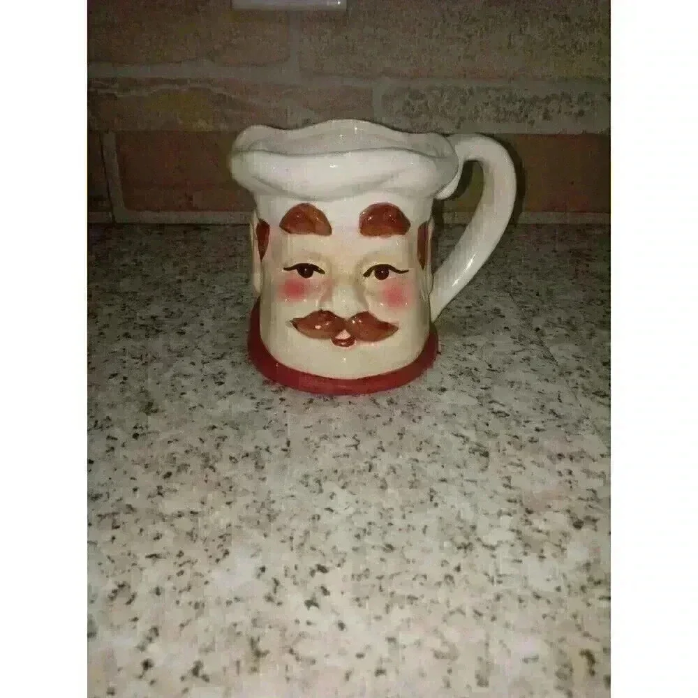 Vintage 3D Ceramic Chef Head/Face Cup ALCO Industry inc.